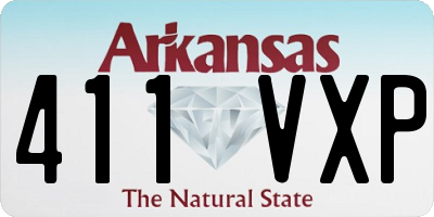 AR license plate 411VXP