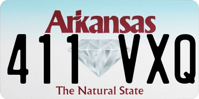 AR license plate 411VXQ