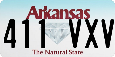 AR license plate 411VXV