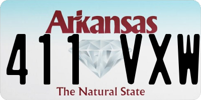 AR license plate 411VXW