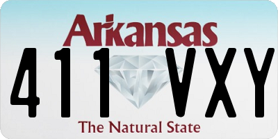 AR license plate 411VXY