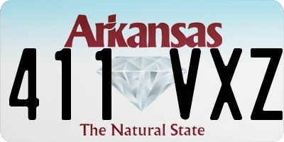 AR license plate 411VXZ