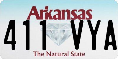 AR license plate 411VYA