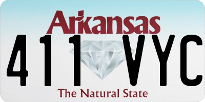 AR license plate 411VYC