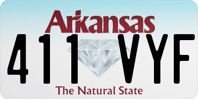 AR license plate 411VYF
