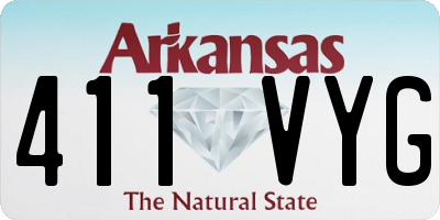 AR license plate 411VYG