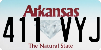 AR license plate 411VYJ