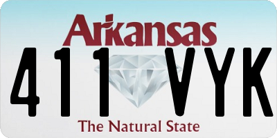 AR license plate 411VYK