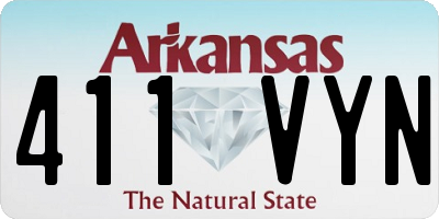 AR license plate 411VYN