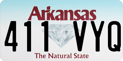 AR license plate 411VYQ