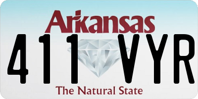 AR license plate 411VYR