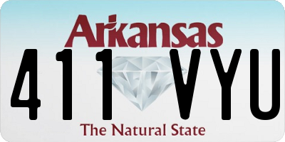 AR license plate 411VYU