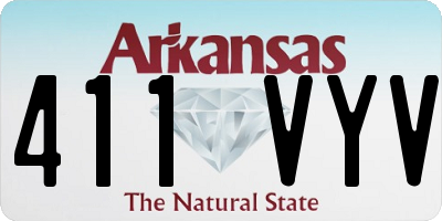 AR license plate 411VYV