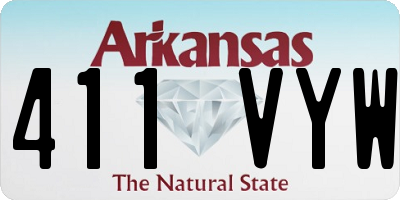 AR license plate 411VYW