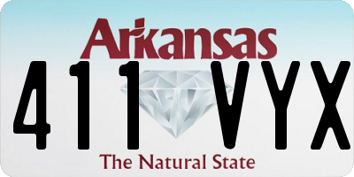 AR license plate 411VYX