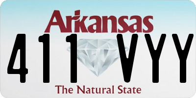 AR license plate 411VYY