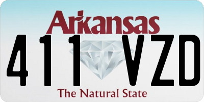 AR license plate 411VZD