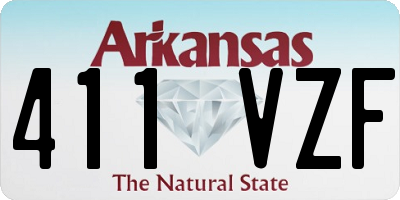AR license plate 411VZF