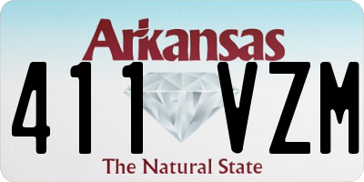 AR license plate 411VZM
