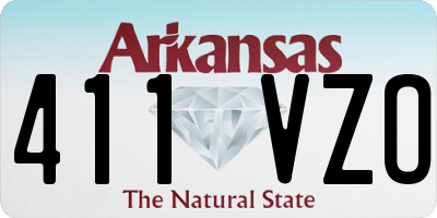 AR license plate 411VZO