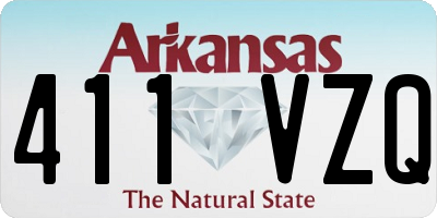 AR license plate 411VZQ