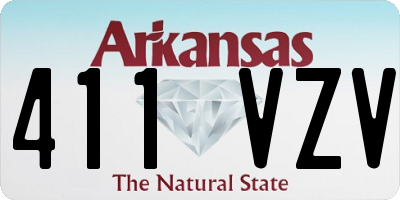 AR license plate 411VZV
