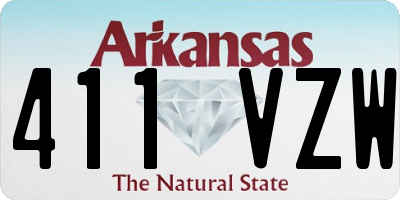 AR license plate 411VZW