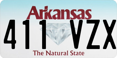 AR license plate 411VZX