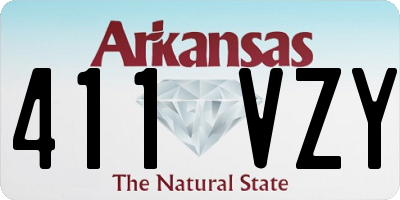 AR license plate 411VZY