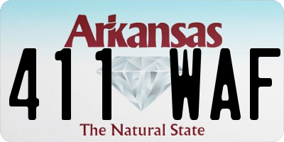 AR license plate 411WAF