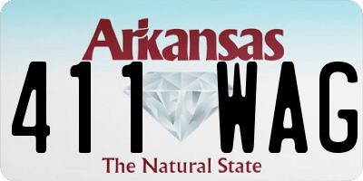 AR license plate 411WAG