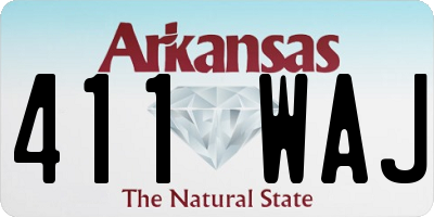 AR license plate 411WAJ
