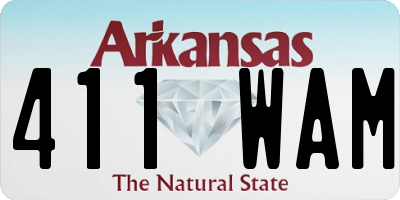 AR license plate 411WAM