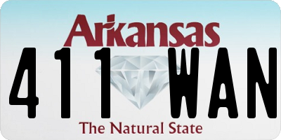 AR license plate 411WAN