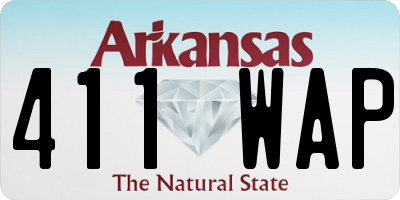 AR license plate 411WAP