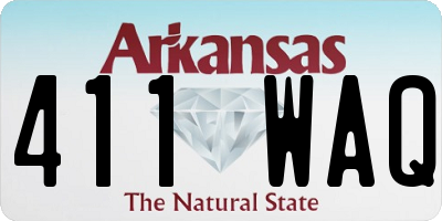 AR license plate 411WAQ