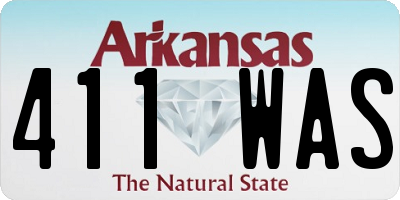 AR license plate 411WAS