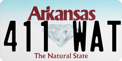 AR license plate 411WAT
