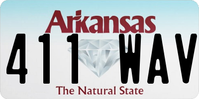 AR license plate 411WAV