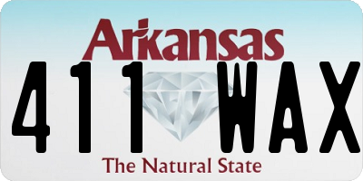 AR license plate 411WAX