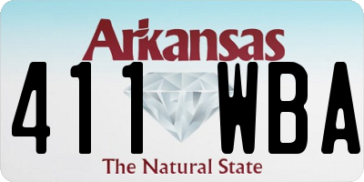 AR license plate 411WBA