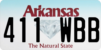 AR license plate 411WBB