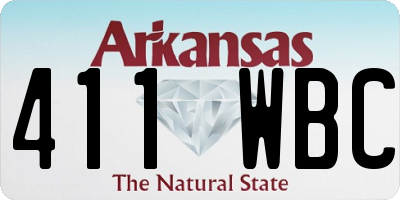 AR license plate 411WBC
