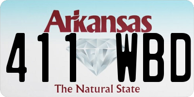 AR license plate 411WBD