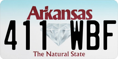 AR license plate 411WBF