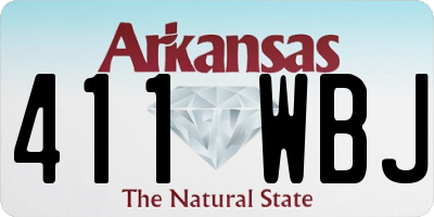AR license plate 411WBJ