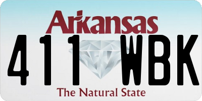 AR license plate 411WBK