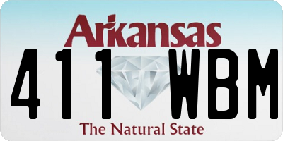 AR license plate 411WBM