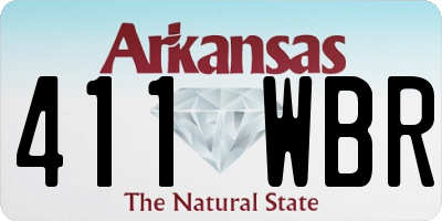 AR license plate 411WBR