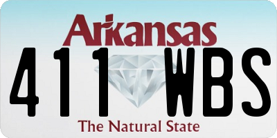 AR license plate 411WBS